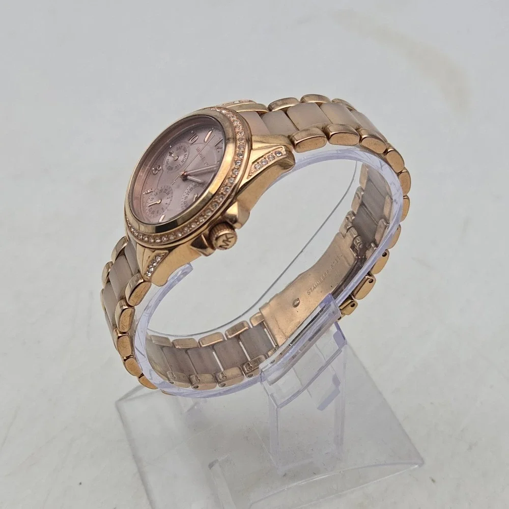 Michael Kors Chronograph Women's Mini Blair Rose Gold Tone Watch MK6175